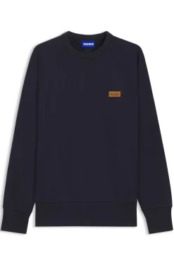 Sweatshirt aus Baumwoll-Terry mit Logo-Badge
