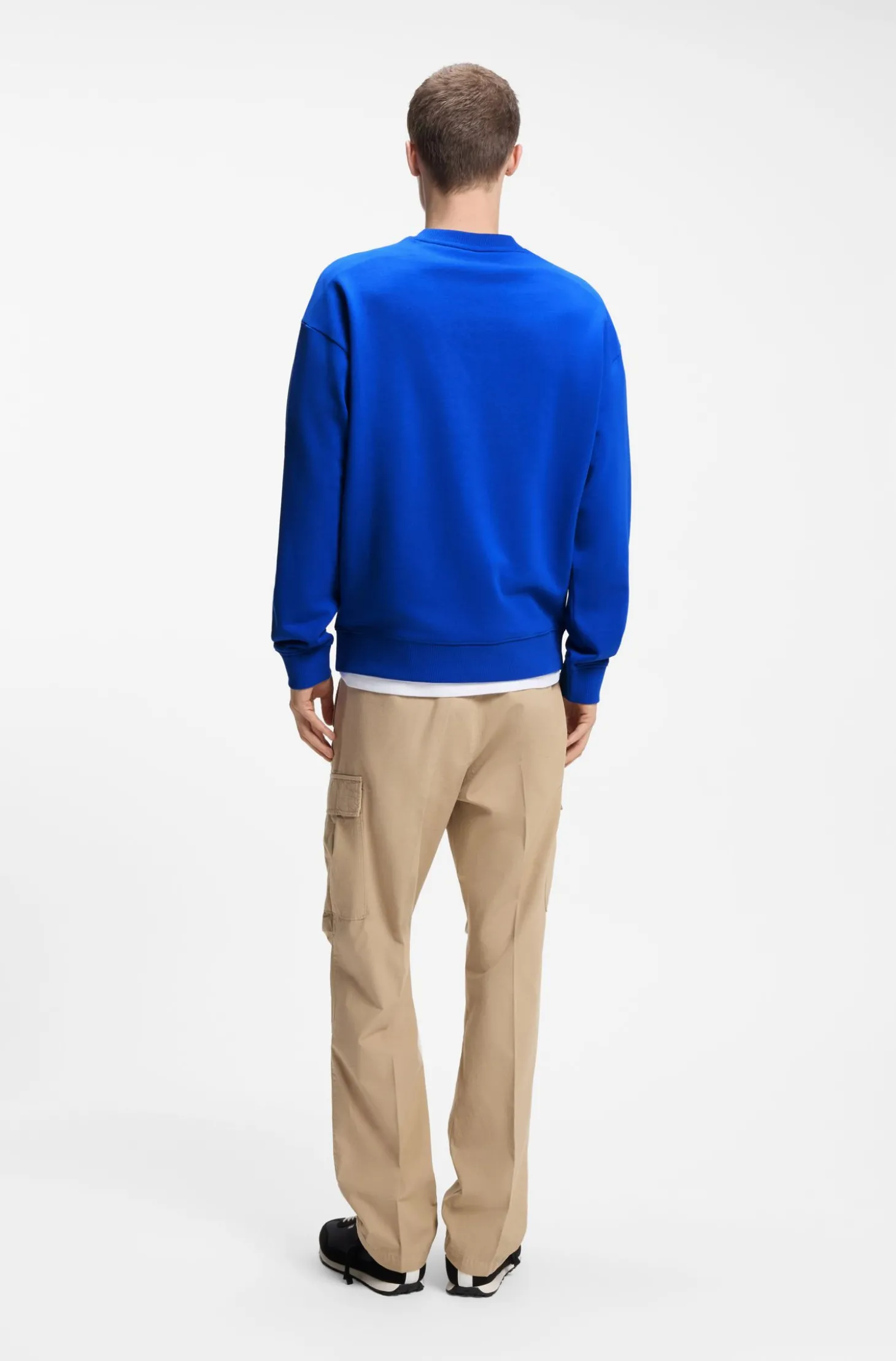 Sweatshirt aus Baumwoll-Terry mit Logo-Artwork