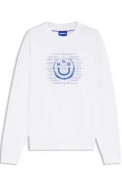 Sweatshirt aus Baumwoll-Terry mit Logo-Artwork