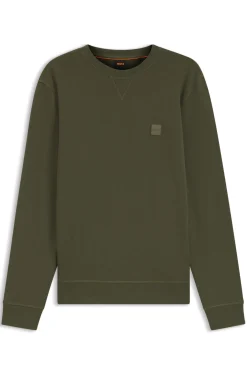 Sweatshirt aus Baumwoll-Terry mit Logo-Patch
