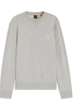 Sweatshirt aus Baumwoll-Terry mit Logo-Patch