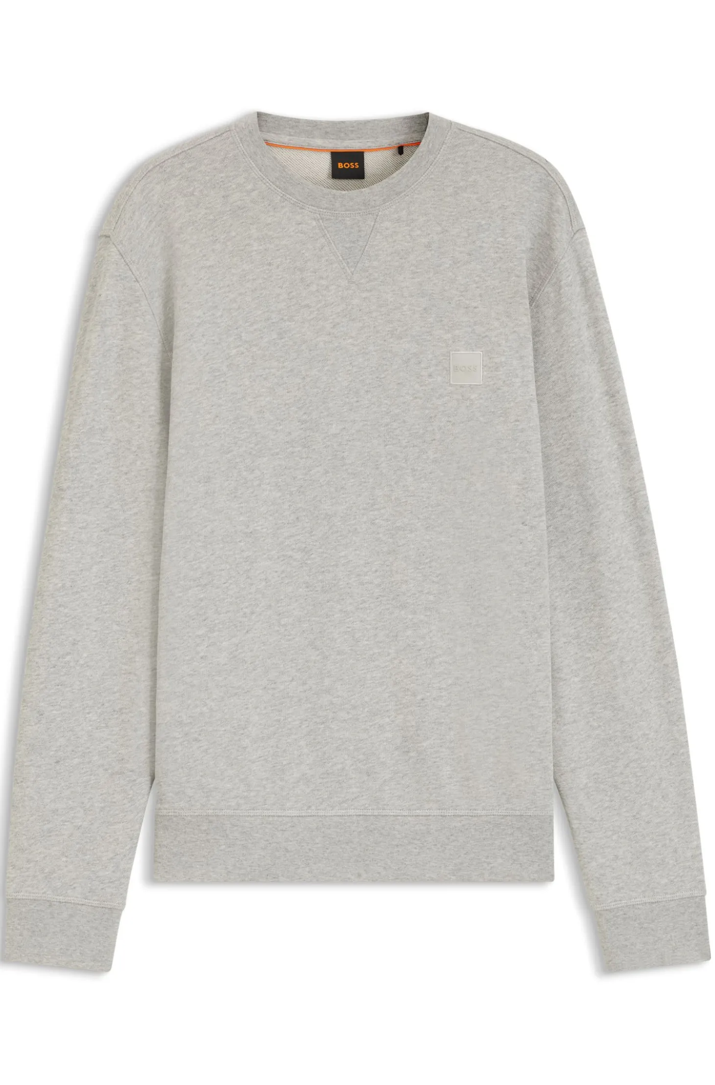 Sweatshirt aus Baumwoll-Terry mit Logo-Patch