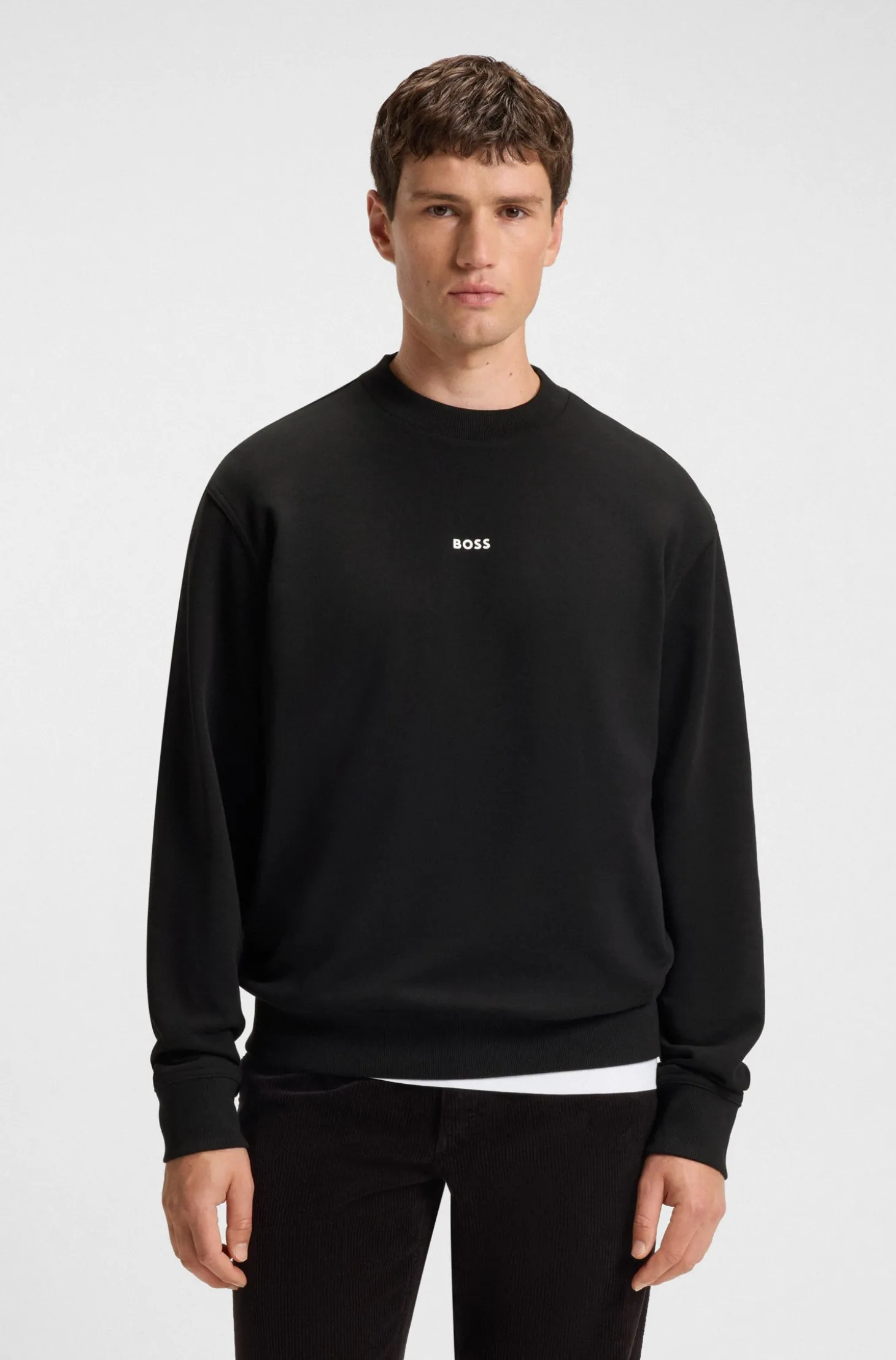 Sweatshirt aus Baumwoll-Terry mit Logo-Print