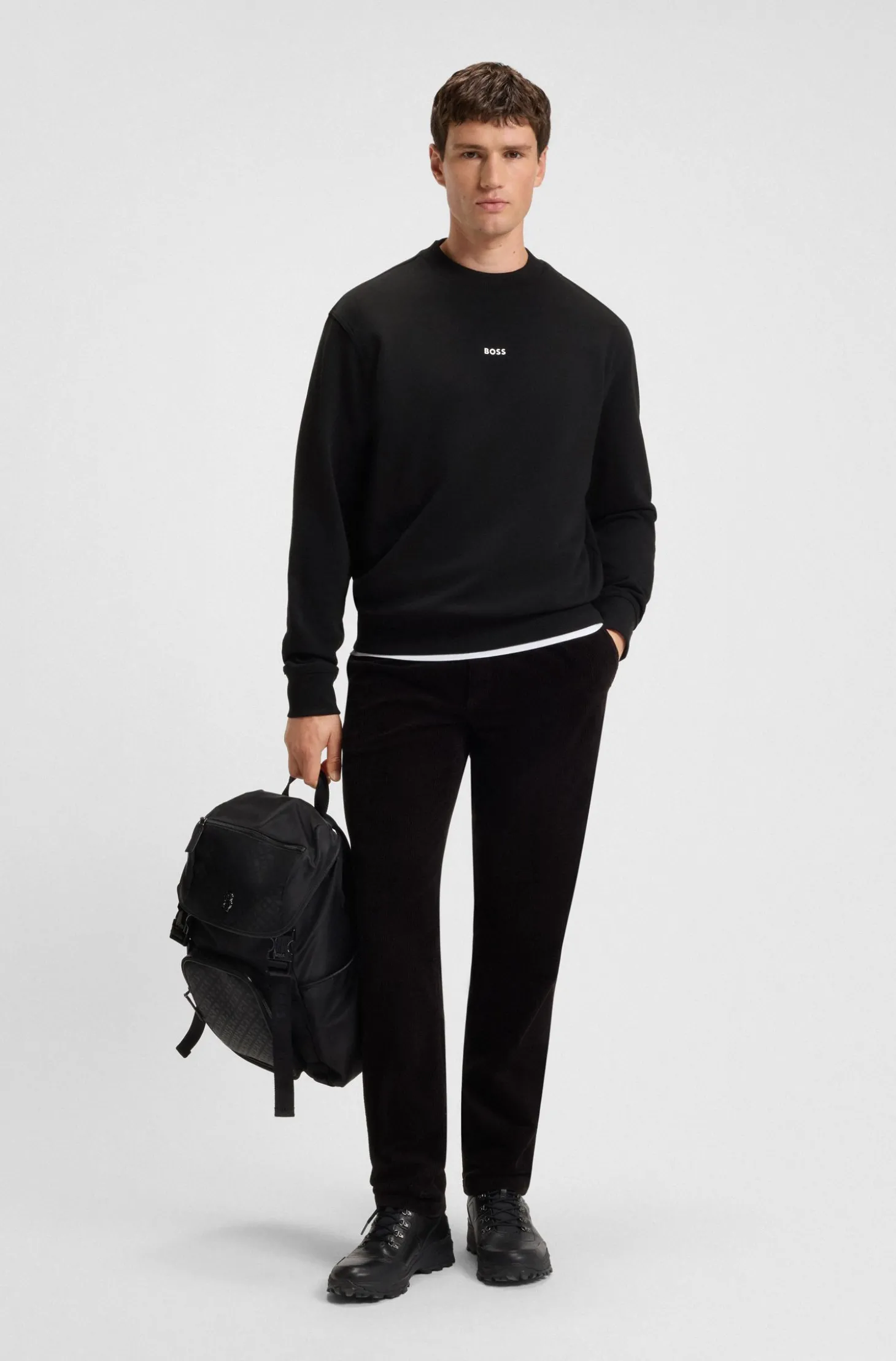 Sweatshirt aus Baumwoll-Terry mit Logo-Print