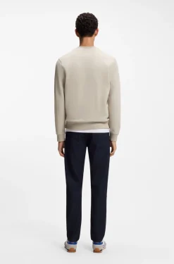 Sweatshirt aus Baumwoll-Terry mit Logo-Patch