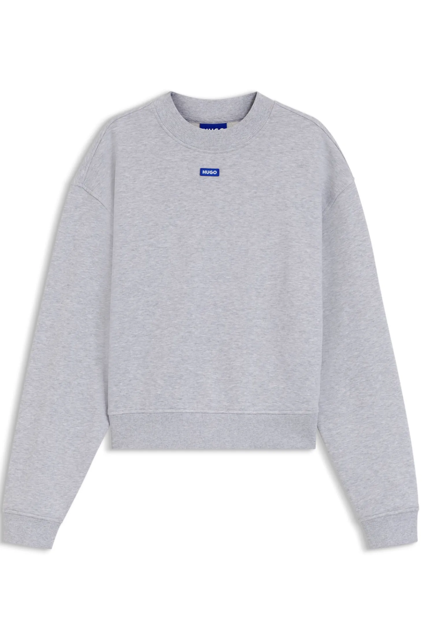 Sweatshirt aus Baumwoll-Terry mit Logo-Badge