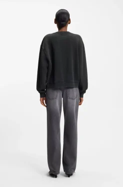 Sweatshirt aus Baumwoll-Terry mit Herz-Logo