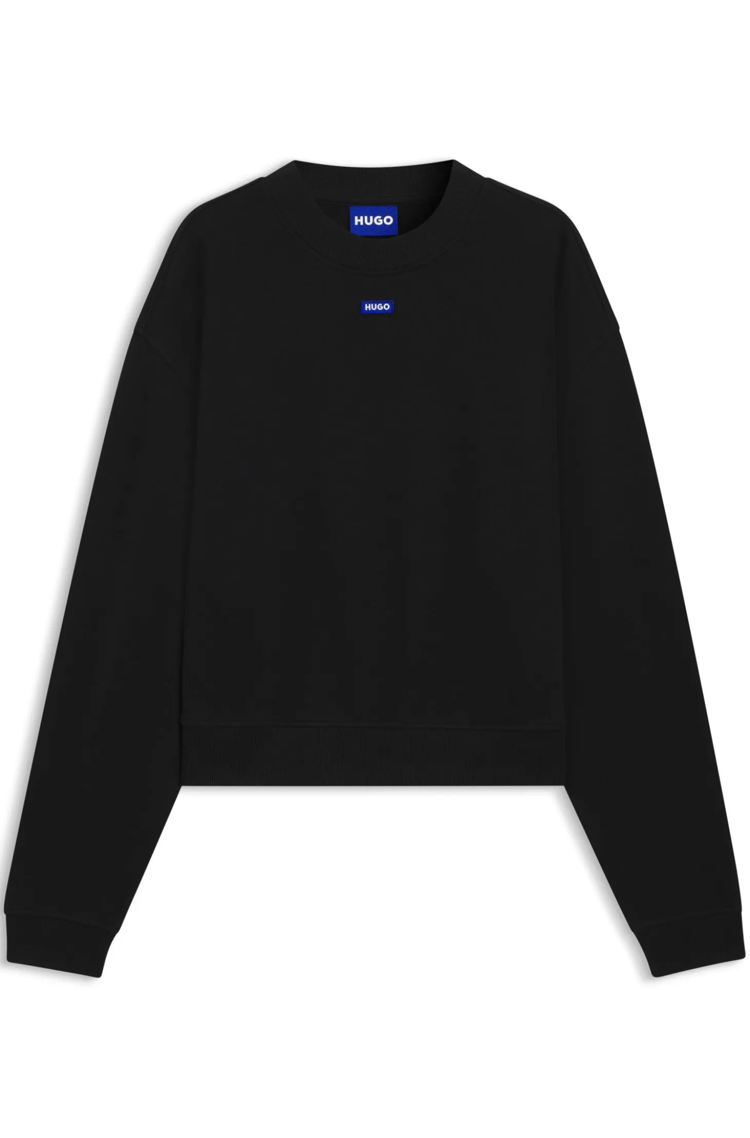 Sweatshirt aus Baumwoll-Terry mit Logo-Badge