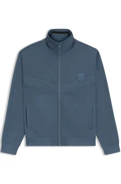 Sweatshirt aus einem Baumwoll-Mix mit Drop-Needle-Streifen