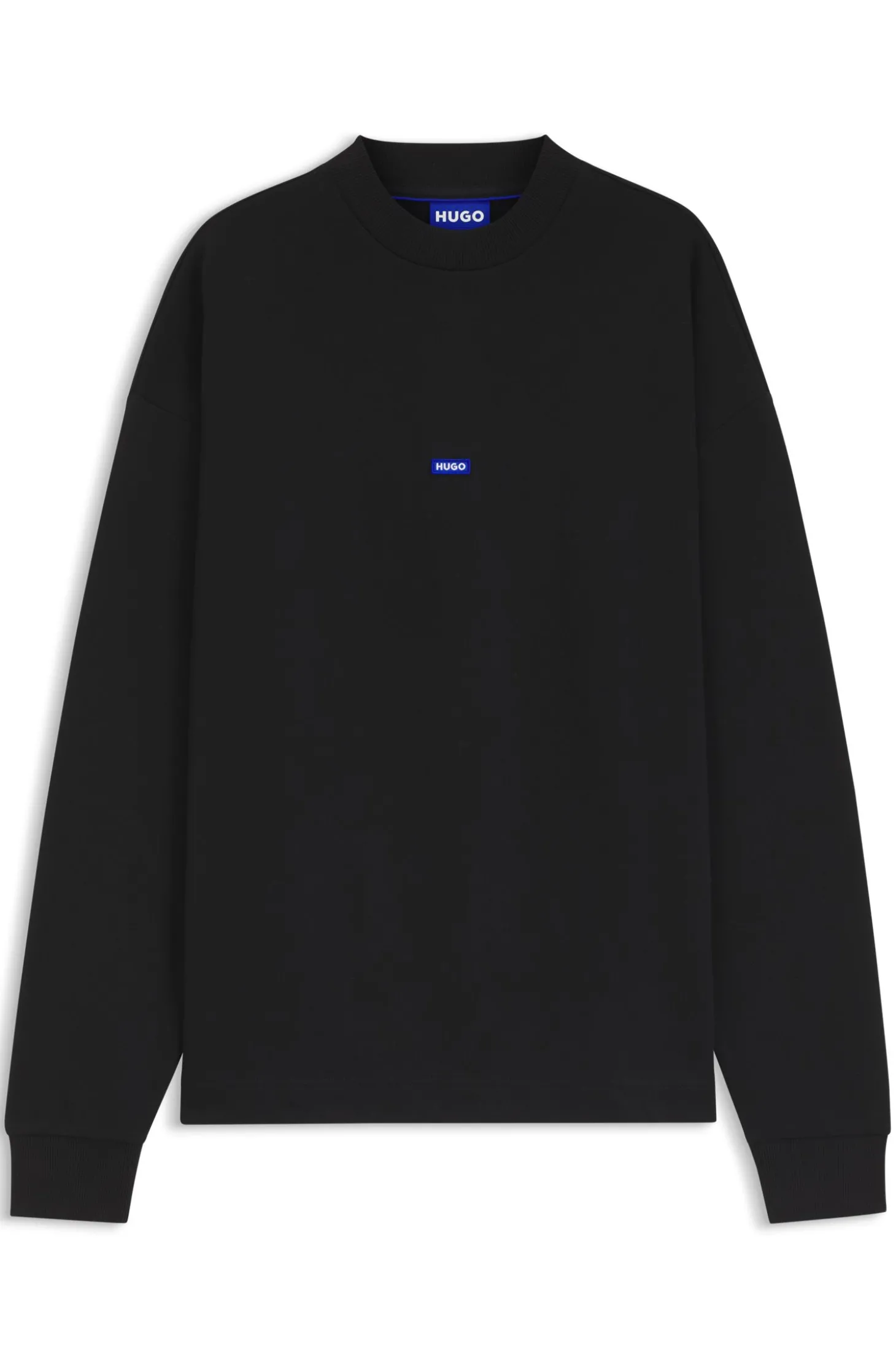 Sweatshirt aus reiner Baumwolle mit Logo-Aufnäher