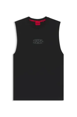 Tanktop aus Baumwoll-Jersey mit Logo-Print