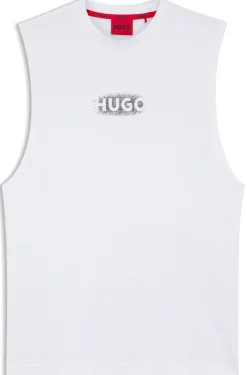 Tanktop aus Baumwoll-Jersey mit Logo-Print