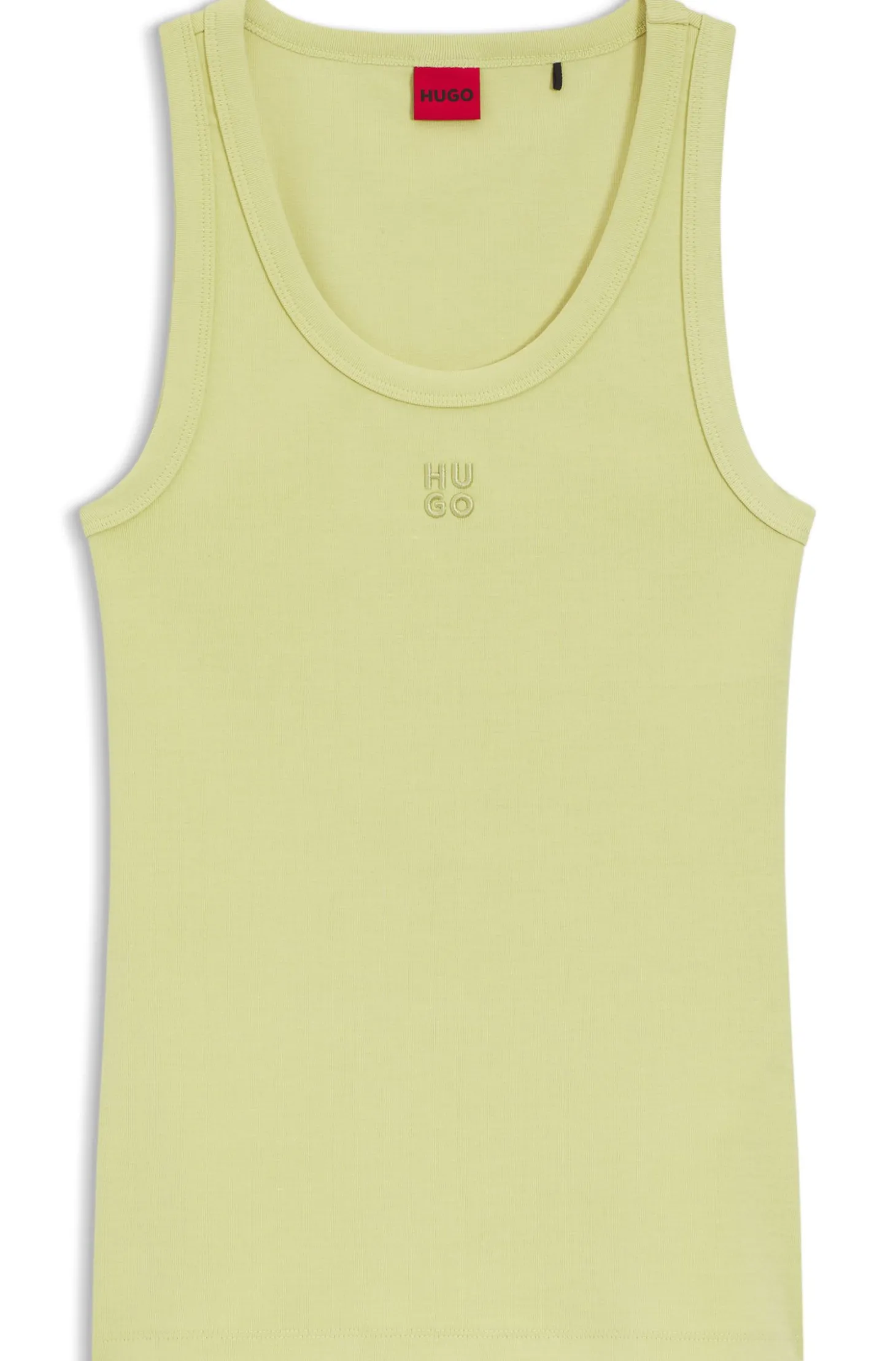 Tanktop aus Baumwoll-Mix mit Stack-Logo-Stickerei