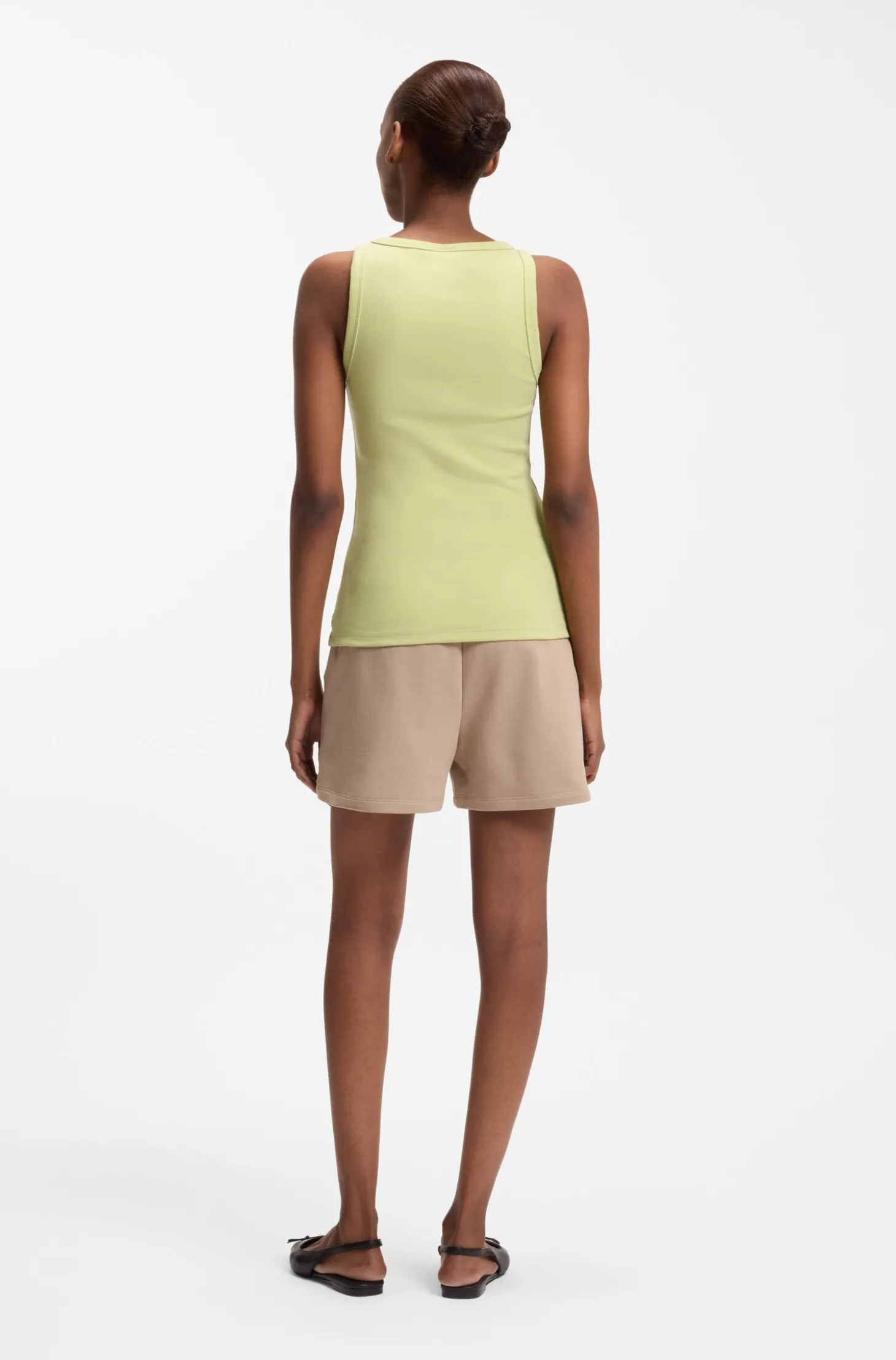 Tanktop aus Baumwoll-Mix mit Stack-Logo-Stickerei