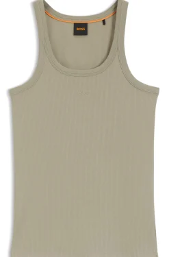 Tanktop aus Stretch-Baumwolle mit Racerback