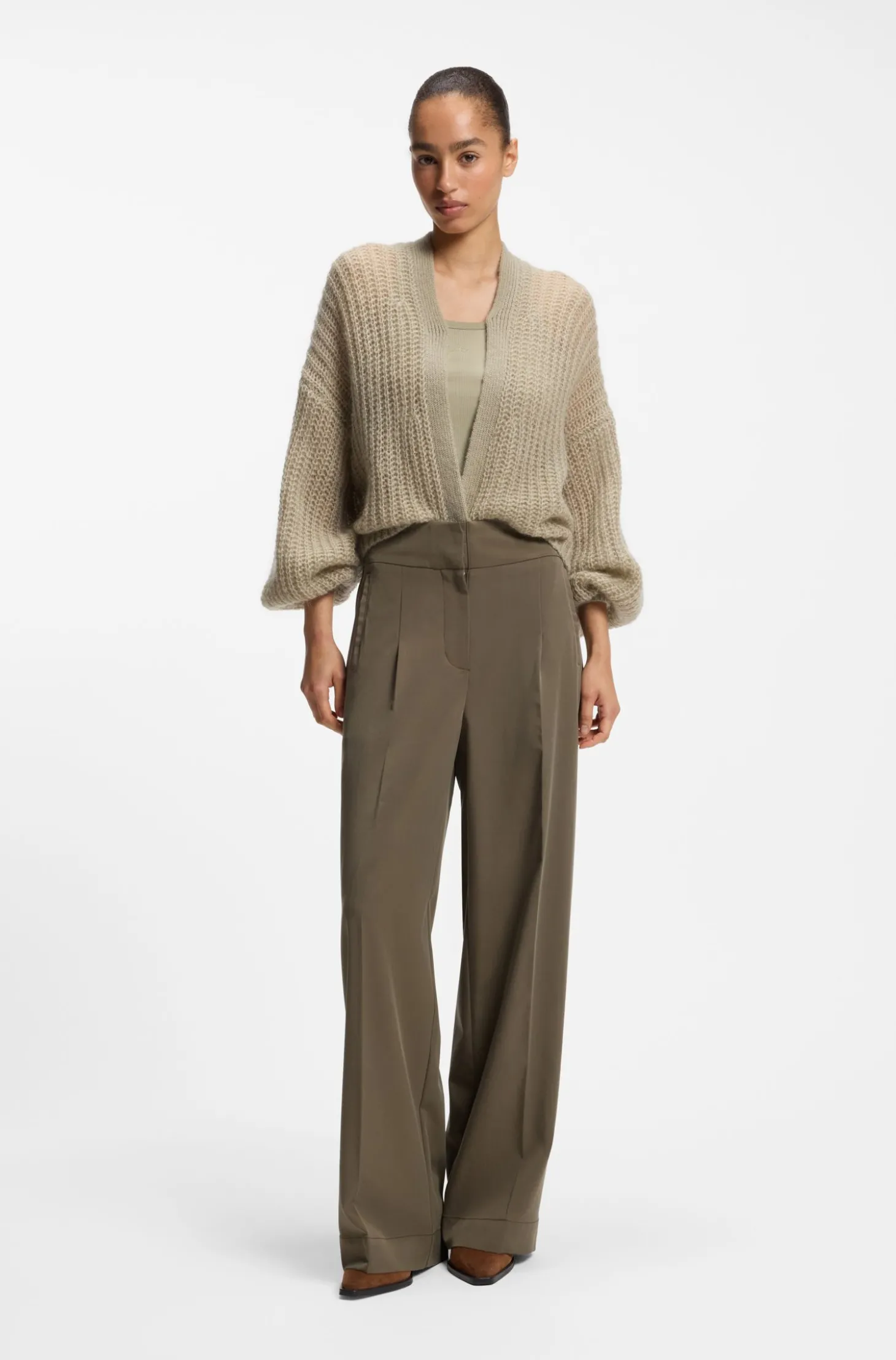 Tanktop aus Stretch-Baumwolle mit Racerback