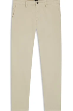 Tapered-Fit Hose aus Baumwoll-Satin mit Elasthan-Anteil