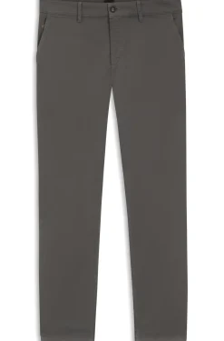 Tapered-Fit Hose aus Baumwoll-Satin mit Elasthan-Anteil