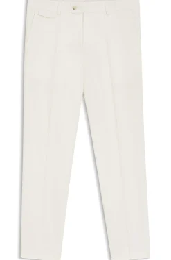 Tapered-Fit Hose aus bügelleichter Stretch-Baumwolle-Popeline