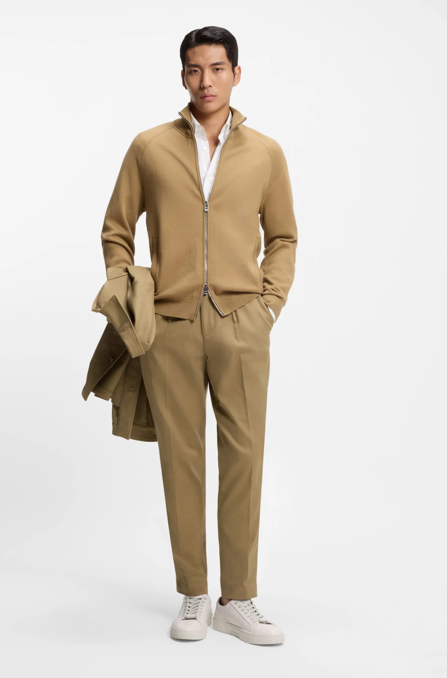 Tapered-Fit Hose aus elastischem Baumwoll-Twill
