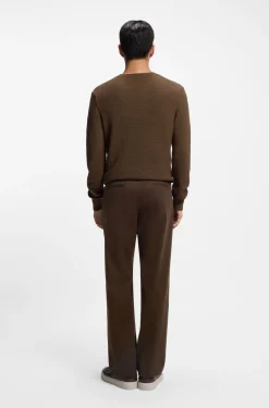 Tapered-Fit Hose aus gebürsteter Stretch-Baumwolle