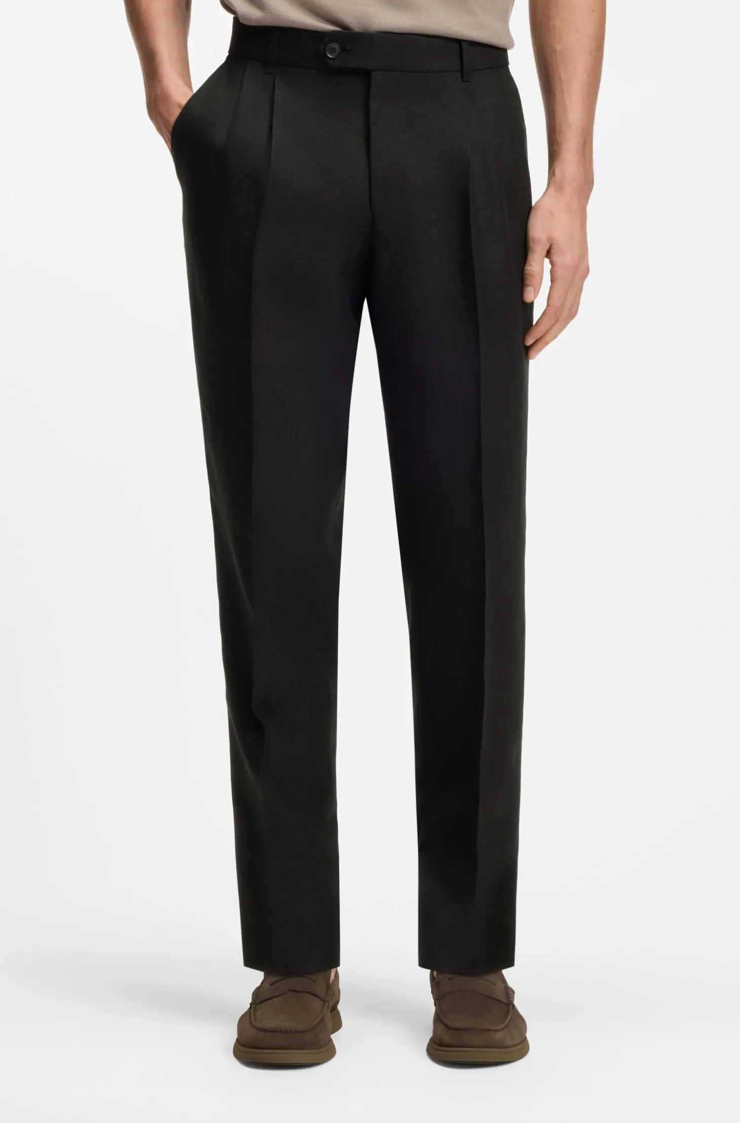 Tapered-Fit Hose aus Leinen