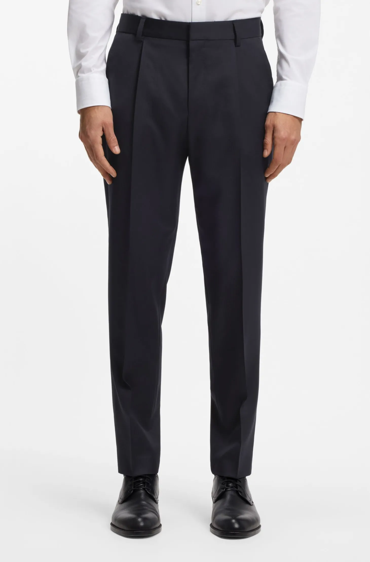 Tapered-Fit Hose aus Schurwoll-Serge