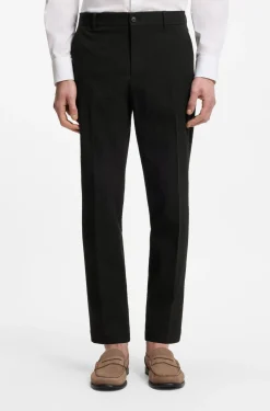 Tapered-Fit Hose aus Stretch-Baumwolle mit Seersucker-Struktur