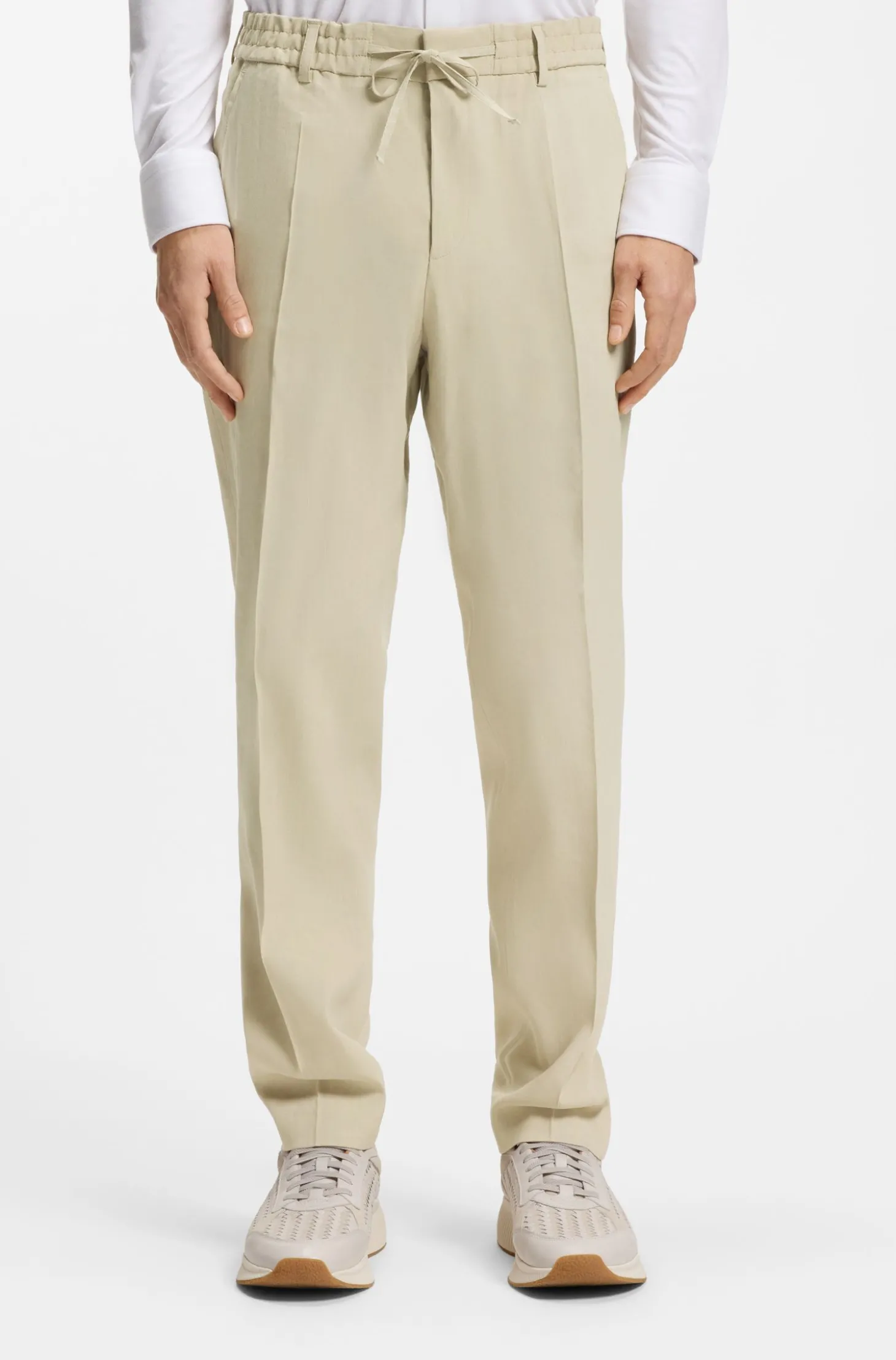 Tapered-Fit Hose aus waschbarem Tech-Leinen