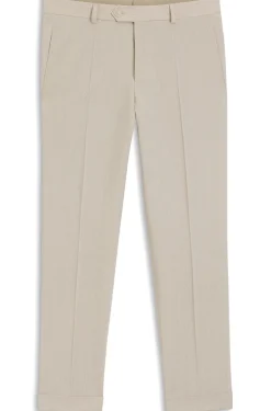 Tapered-Fit Hose aus Woll-Mix-Seersucker-Gewebe
