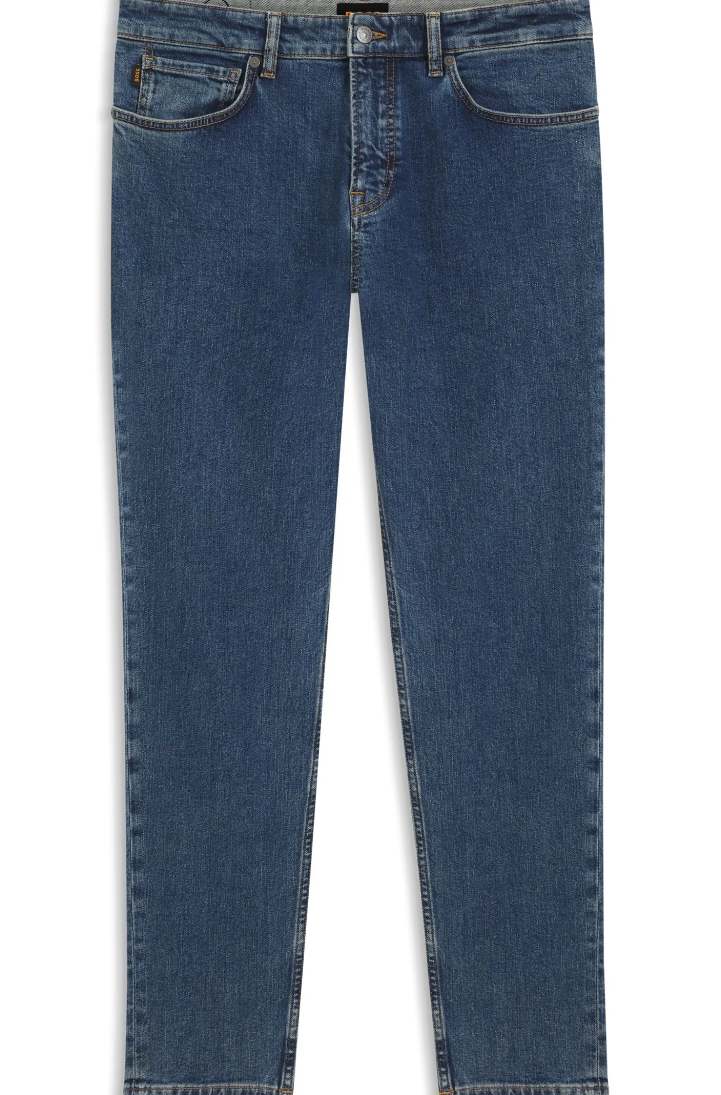 Tapered-Fit Jeans aus bequemem Stretch-Denim