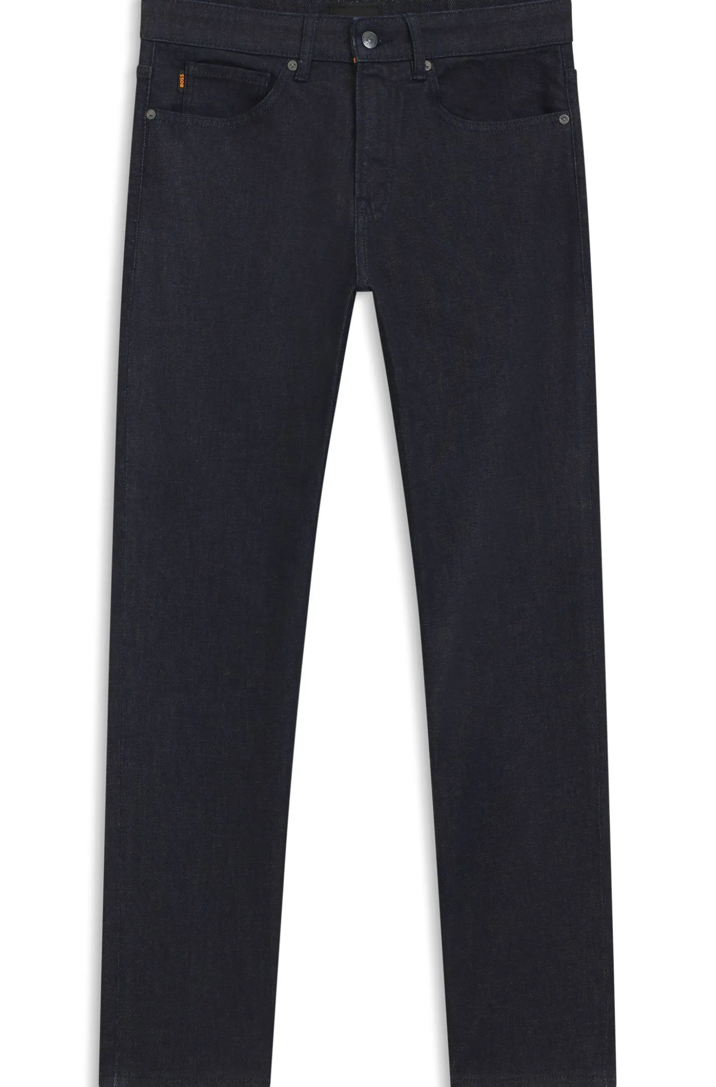 Tapered-Fit Jeans aus komfortablem Stretch-Denim in reinem Blau