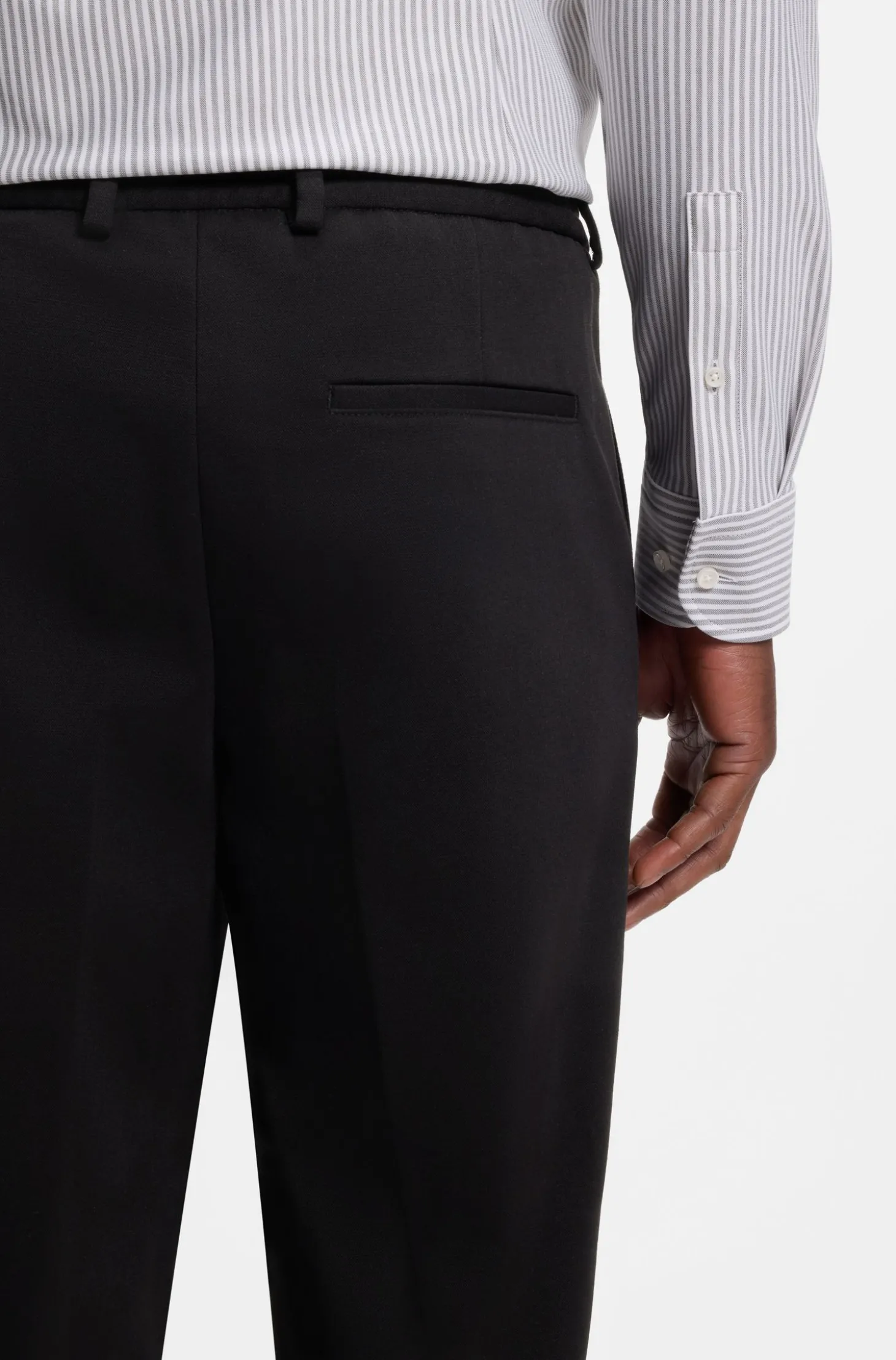 Tapered-Fit Jersey-Hose aus Baumwoll-Mix