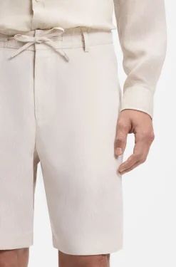 Tapered-Fit Shorts aus Leinen
