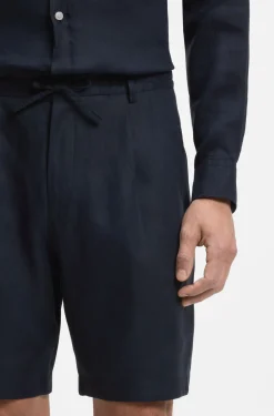 Tapered-Fit Shorts aus Leinen