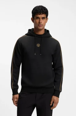 The Open Hoodie aus Baumwoll-Mix mit grafischem Print auf der Rückseite