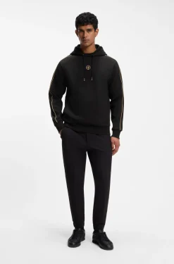 The Open Hoodie aus Baumwoll-Mix mit grafischem Print auf der Rückseite