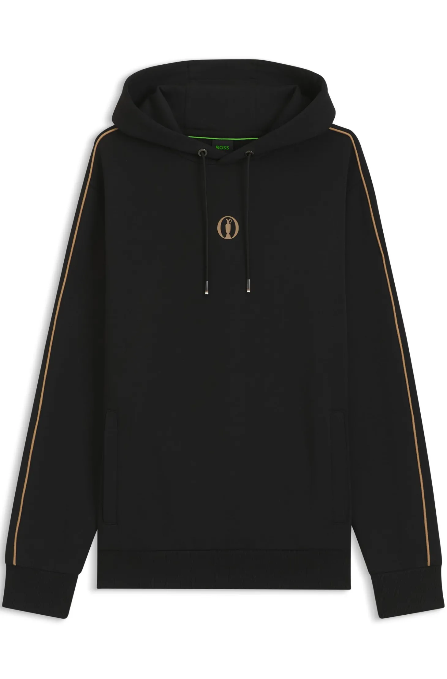 The Open Hoodie aus Baumwoll-Mix mit grafischem Print auf der Rückseite