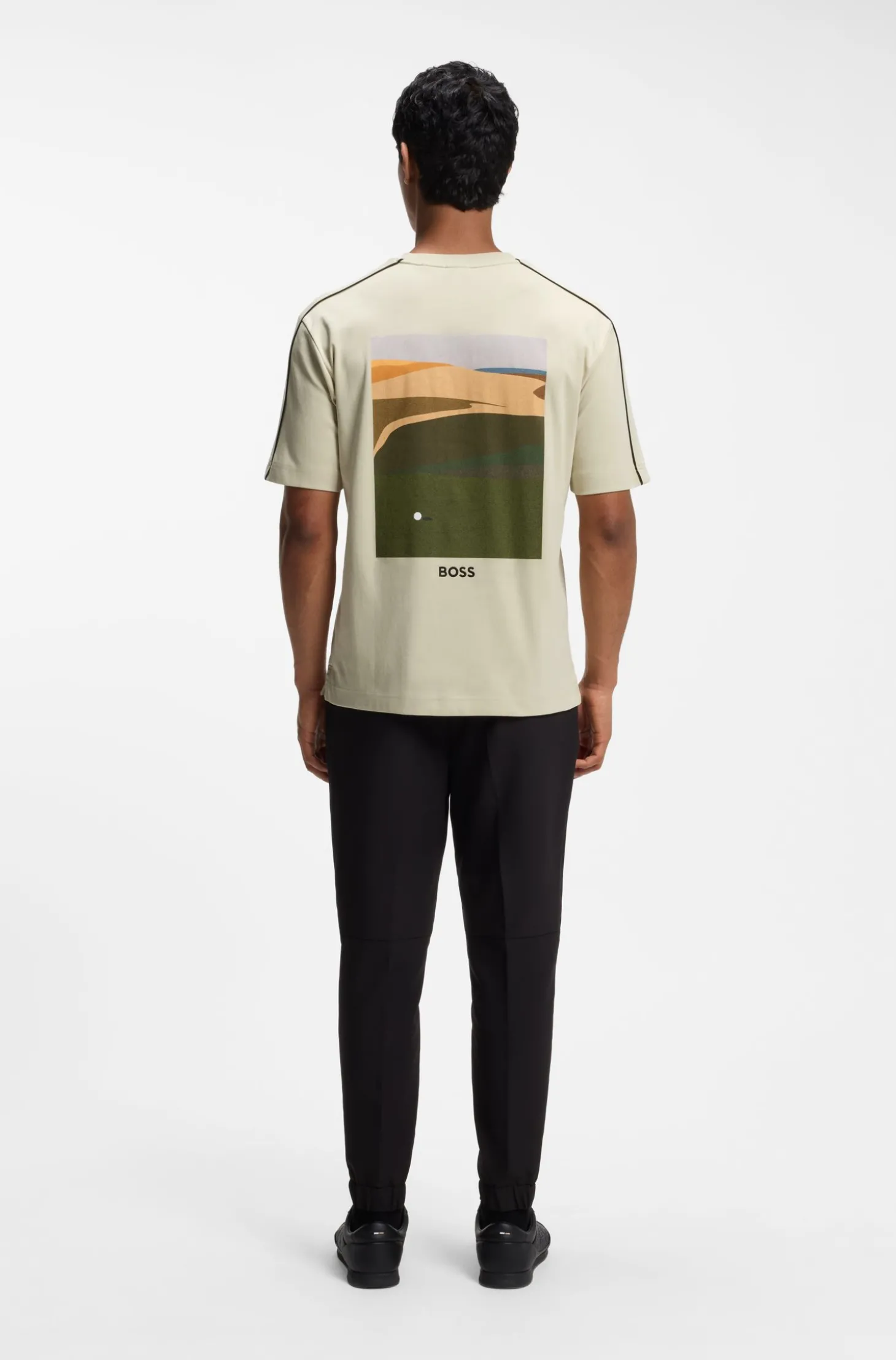 The Open T-Shirt aus Baumwolle mit grafischem Golf-Motiv