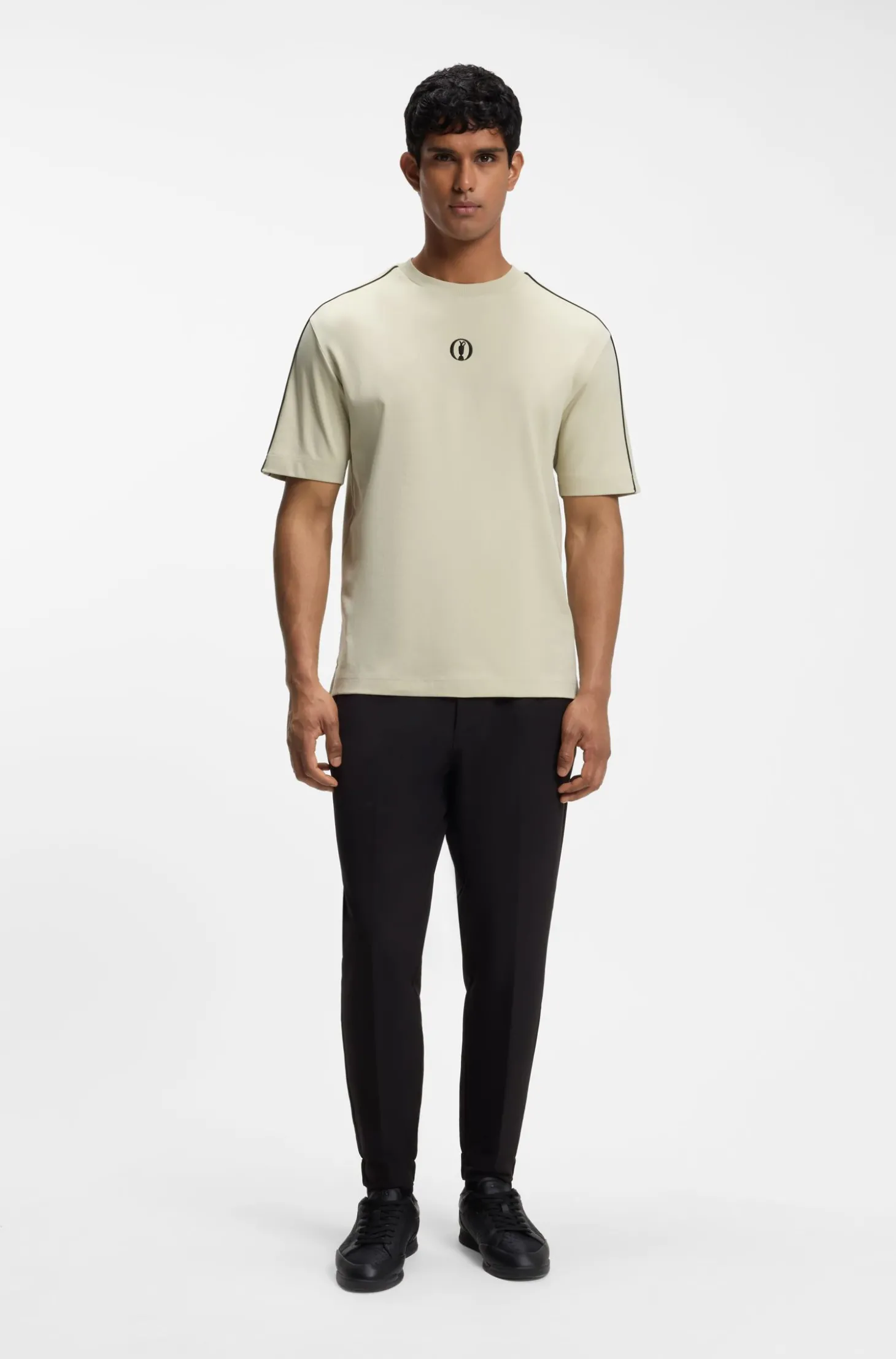 The Open T-Shirt aus Baumwolle mit grafischem Golf-Motiv