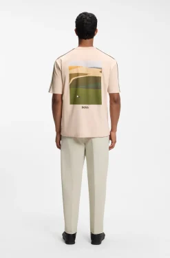 The Open T-Shirt aus Baumwolle mit grafischem Golf-Motiv