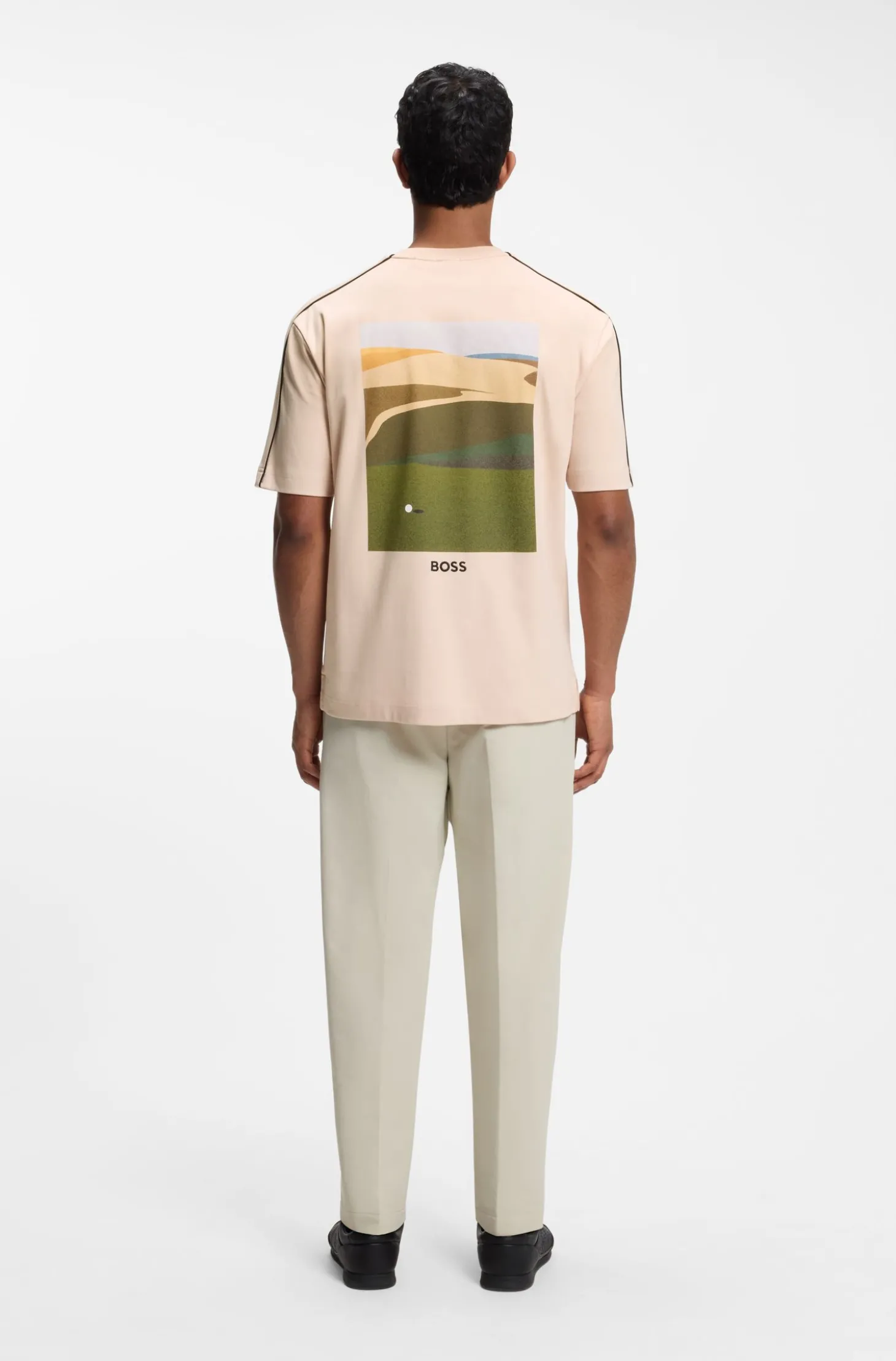 The Open T-Shirt aus Baumwolle mit grafischem Golf-Motiv