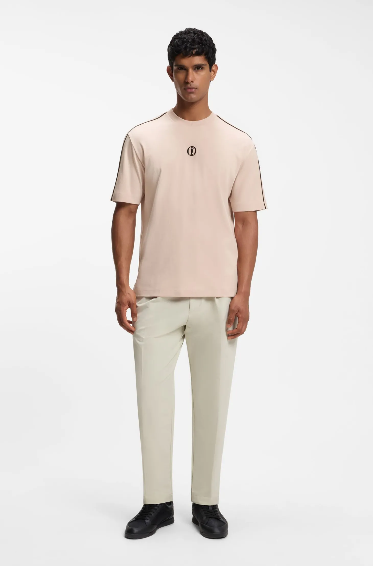 The Open T-Shirt aus Baumwolle mit grafischem Golf-Motiv