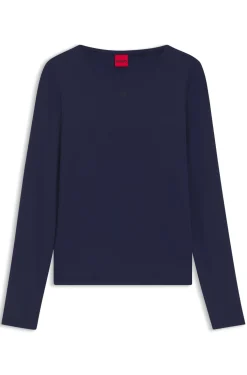 Top aus Stretch-Jersey mit Stack-Logo-Print
