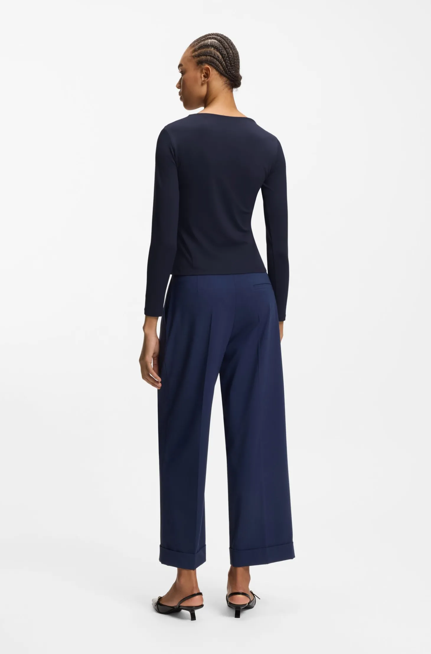 Top aus Stretch-Jersey mit Stack-Logo-Print