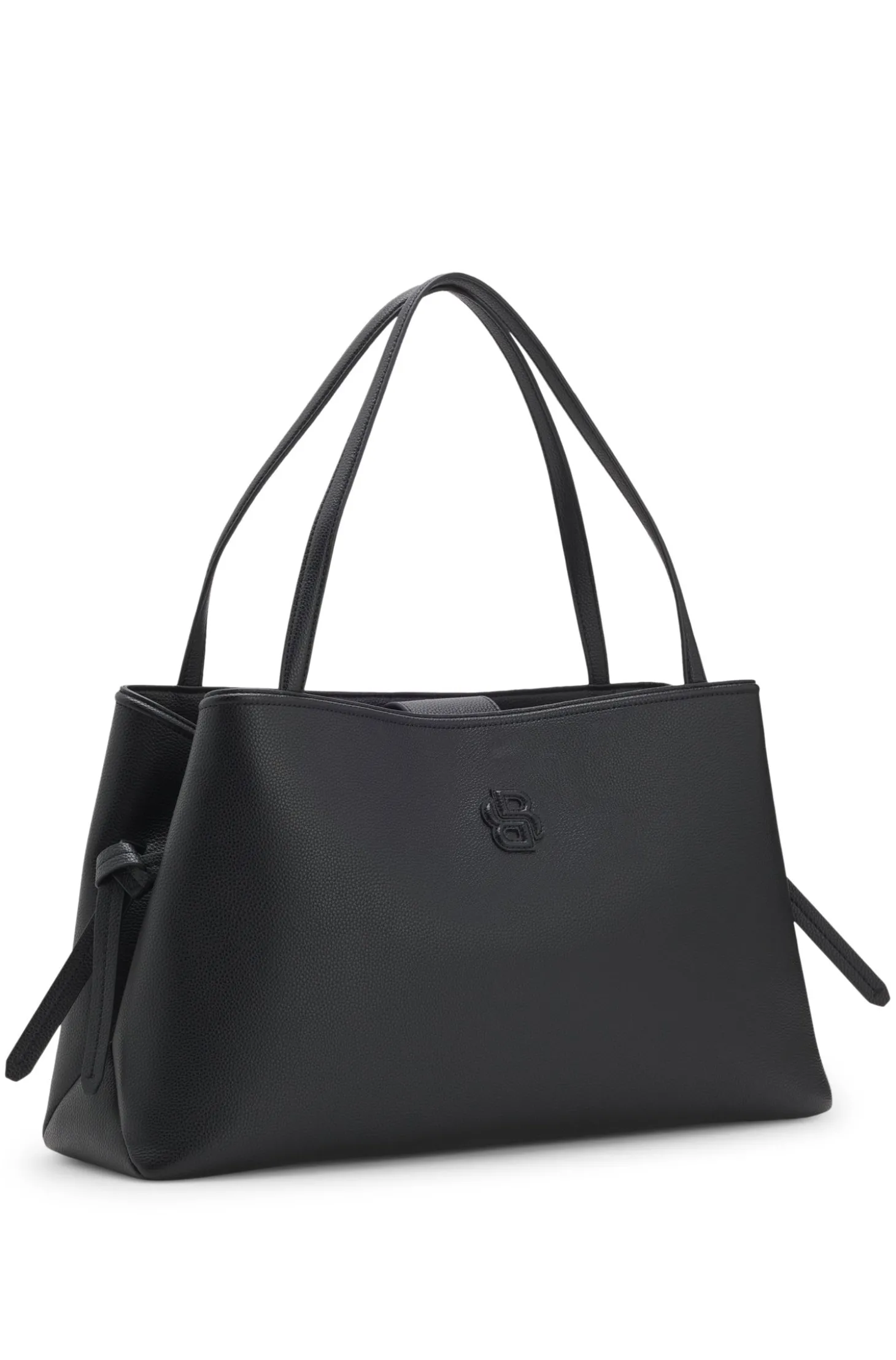 Tote Bag aus genarbtem Kunstleder mit Double-B-Monogramm