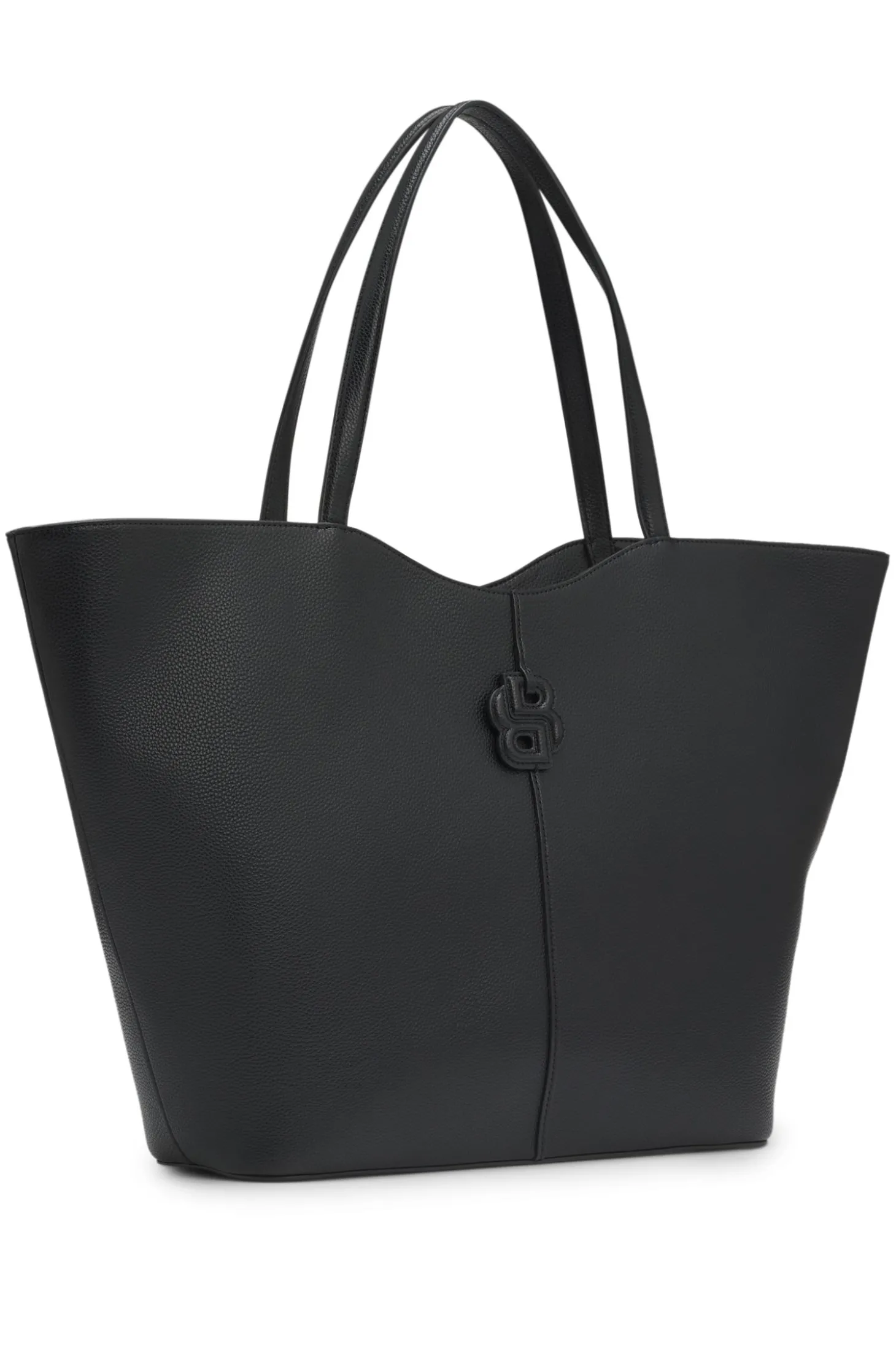 Tote Bag aus genarbtem Leder mit Double-B-Monogramm
