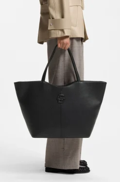 Tote Bag aus genarbtem Leder mit Double-B-Monogramm