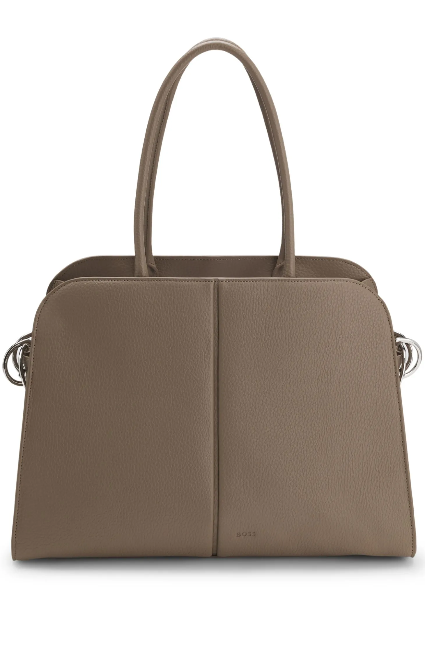 Tote Bag aus Kunstleder mit Logo-Prägung