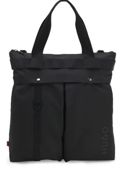 Tote Bag aus Ripstop mit Logo-Schriftzug